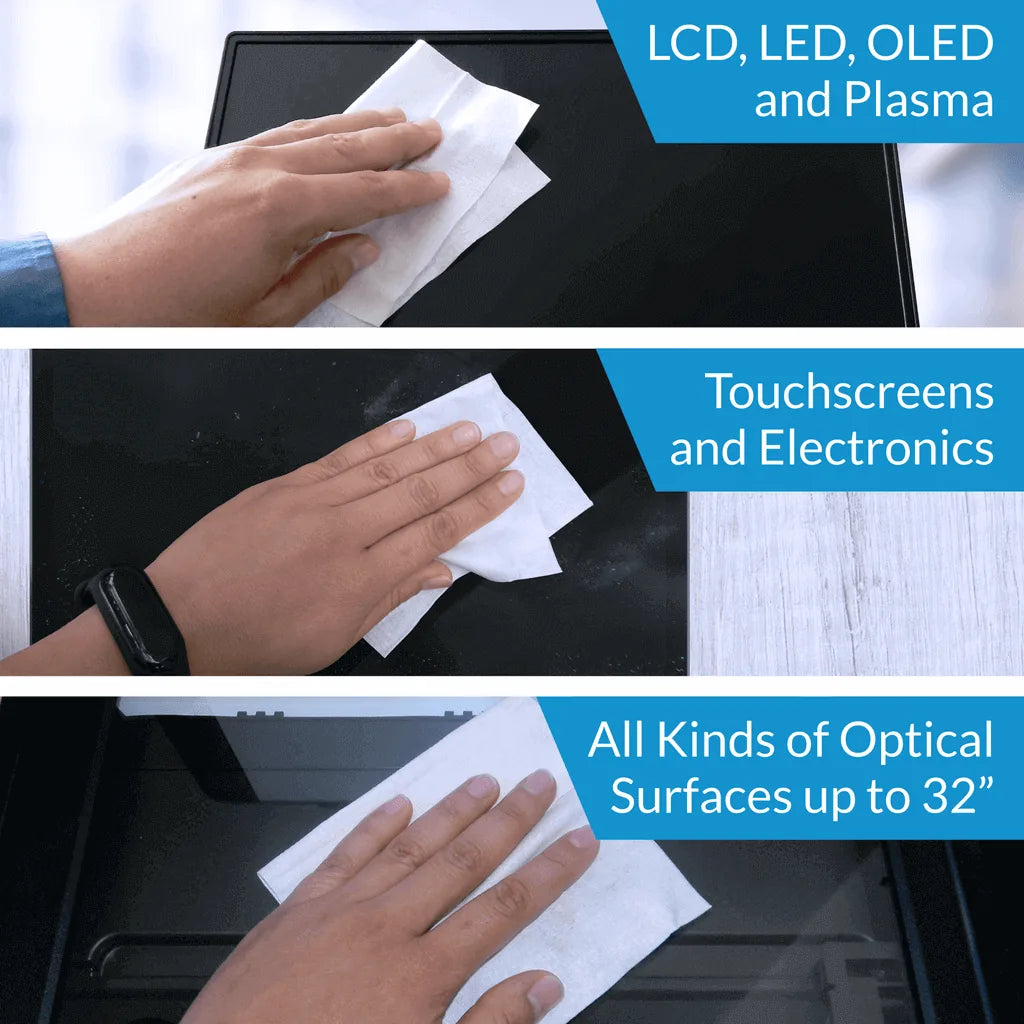 LCD, Touchscreen and all kinds of optical surfaces up to 32