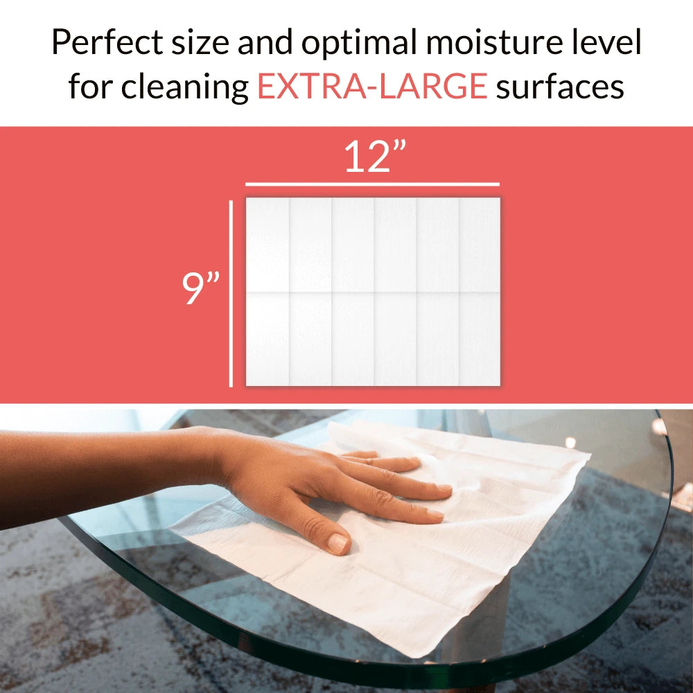 iCloth 70% Isopropyl Alcohol XL Cleaning Wipes - Extra-large surface