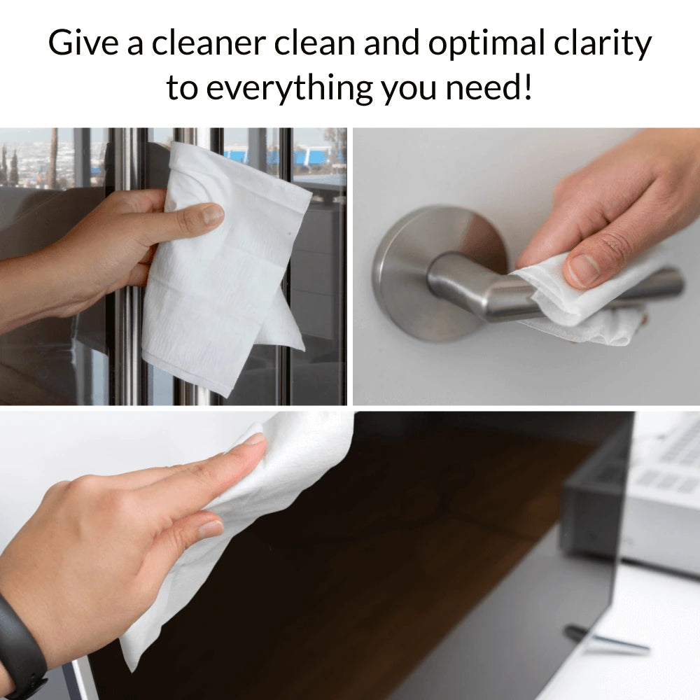 iCloth 70% Isopropyl Alcohol XL Cleaning Wipes - optimal clearity
