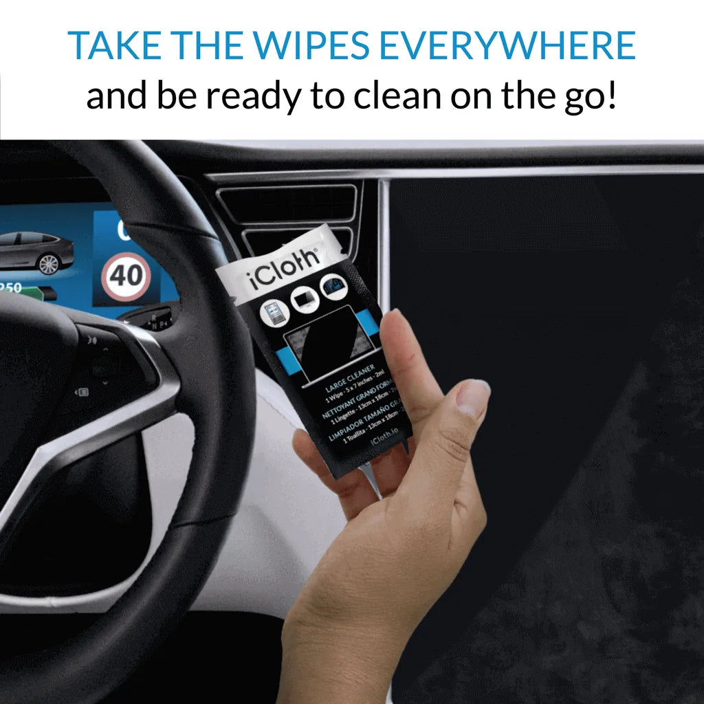 Take the wipes everywhere and be ready to clean on the go.