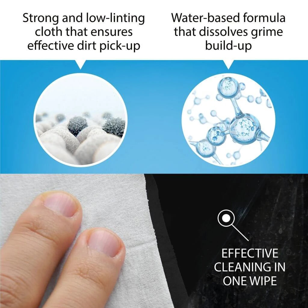 Effective cleaning in one wipe