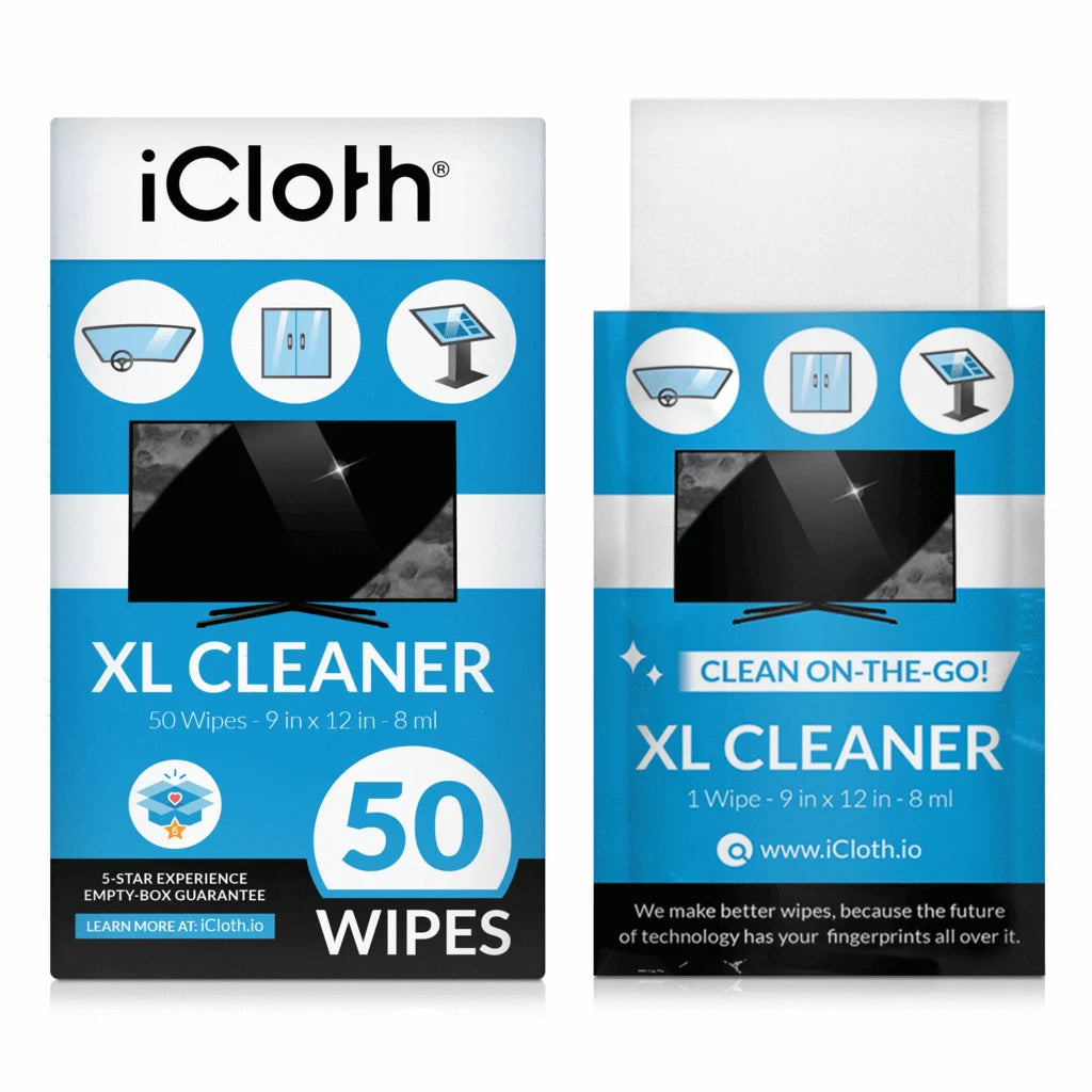 iCloth Extra Large Monitor - 50 wipes