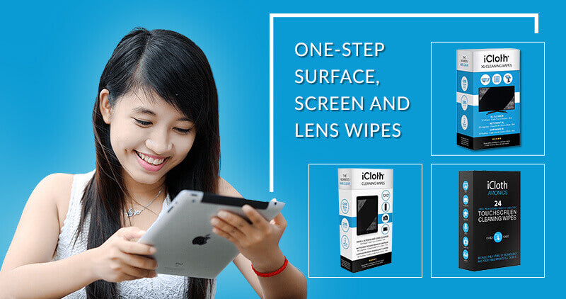 Hands off! Use Screen Cleaning Wipes First.