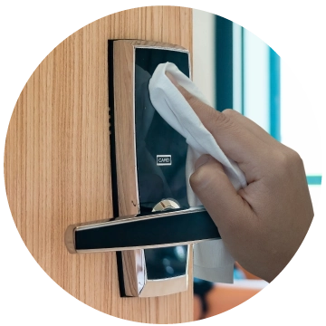 iCloth Wipes ensuring guest-facing technology stays responsive and clean – the ultimate touch solution!
