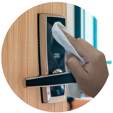 iCloth Wipes ensuring guest-facing technology stays responsive and clean – the ultimate touch solution!