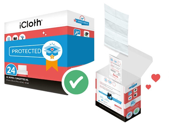 A hand holding an empty box with a 5-star rating symbol on it, representing our guarantee for exceptional product experience and customer satisfaction.