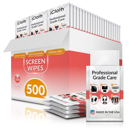 iCloth 70% Isopropyl Alcohol Cleaning Wipes