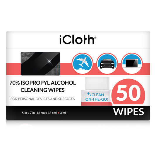 iCloth 70% Isopropyl Alcohol Cleaning Wipes 