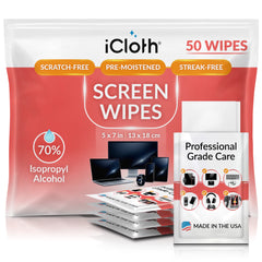 iCloth 70% Isopropyl Alcohol Cleaning Wipes