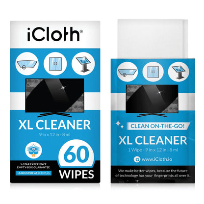 iCloth Extra Large Monitor - 60 wipes