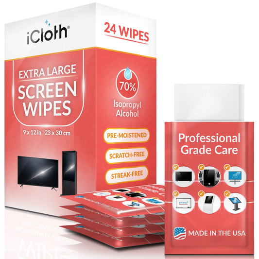 iCloth 70% Isopropyl Alcohol XL Cleaning Wipes