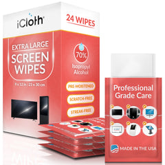 iCloth 70% Isopropyl Alcohol XL Cleaning Wipes