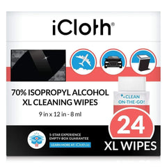 iCloth 70% Isopropyl Alcohol XL Cleaning Wipes