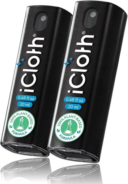 Two iCloth cleaning spray of solution