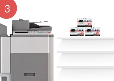 Efficient cleaning solutions at your fingertips: iCloth wipes stored in the edtech workspace.