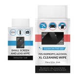 iCloth Lens and Screen Cleaner Pro-Grade Individually Wrapped Wet Wipes, Wipes for Cleaning Small Electronic Devices Like Smartphones and Tablets, Combo Pack.